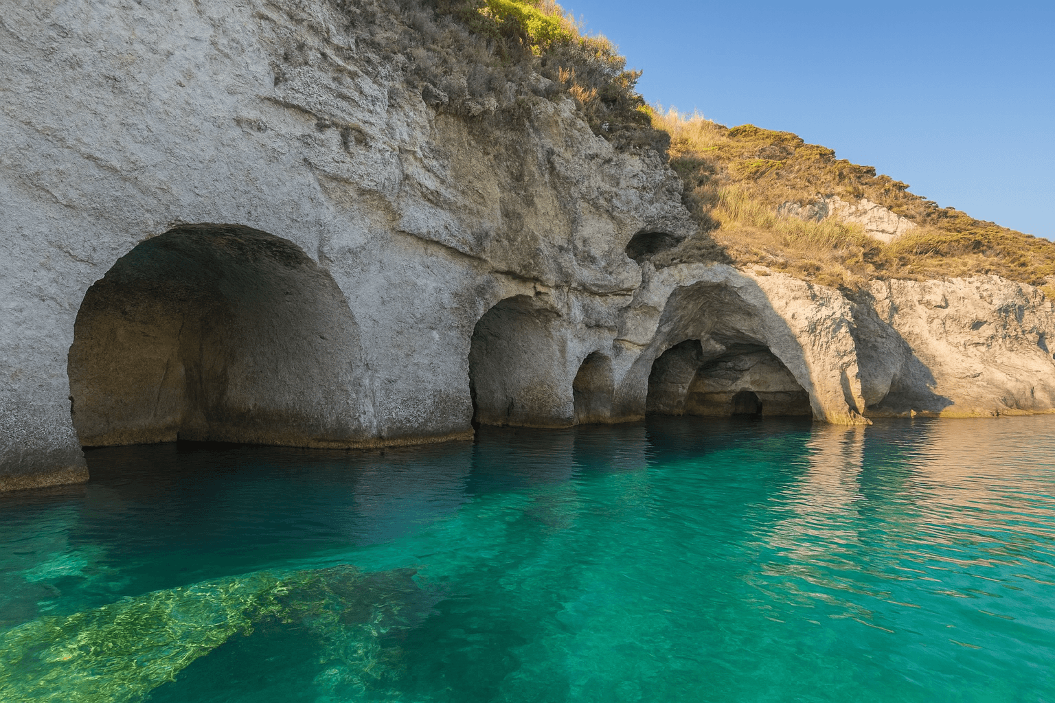 Scuba diving at Faro della Guardia (Lighthouse East & West walls) in Ponza Island