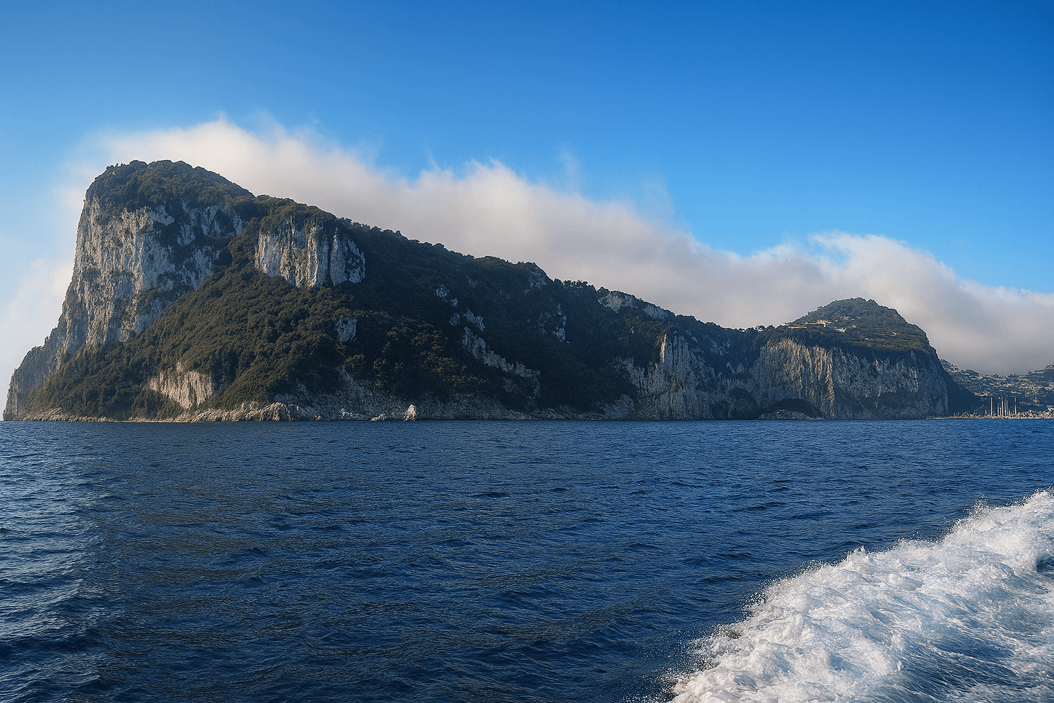 Scuba diving at Salto di Tiberio (Tiberius' Leap) in Capri